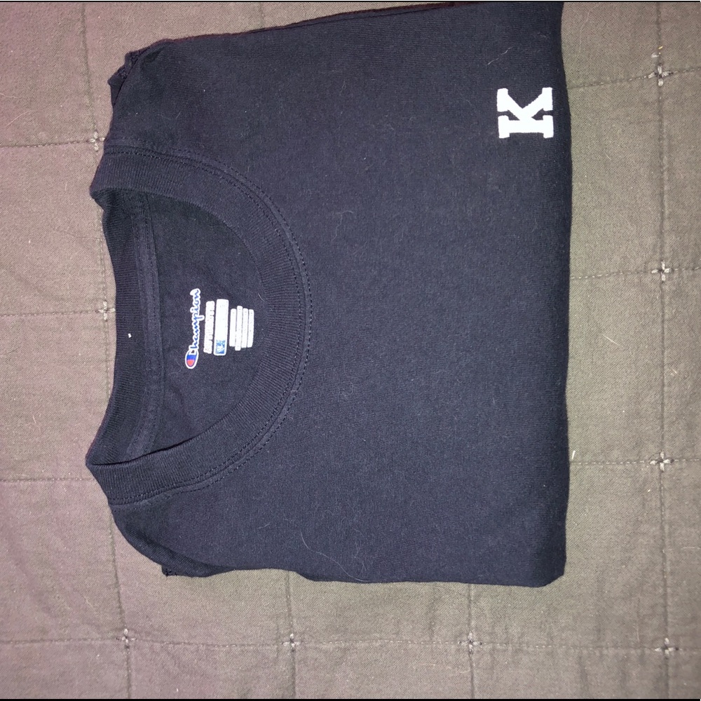 2017 navy blue Khalid champion T-shirt